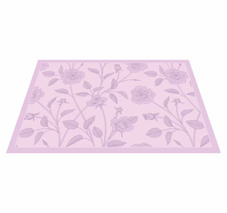 Spisebrikke tekstur elegant rosemønster - Tenstickers