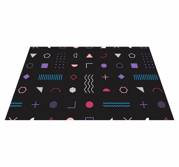 Spisebrikke moderne med geometrisk mønsterbakgrunn - Tenstickers