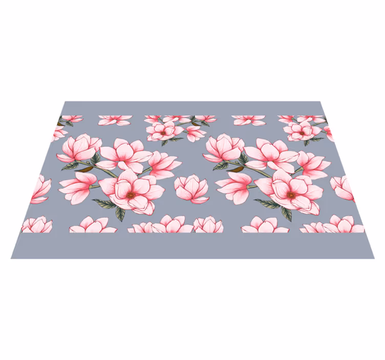 Spisebrikke original rosa magnolia blomstermønster - Tenstickers