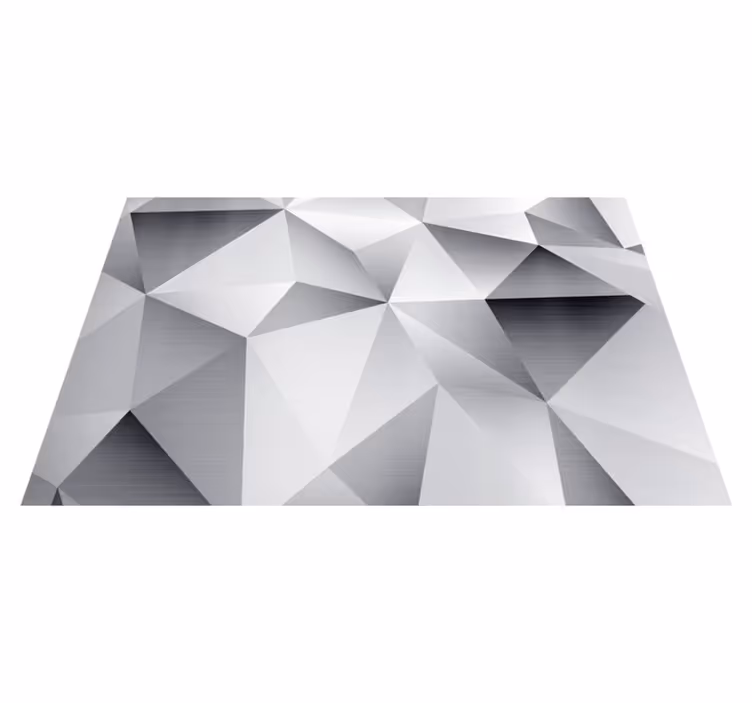 Spisebrikke moderne geometrisk metallisk mønster - Tenstickers