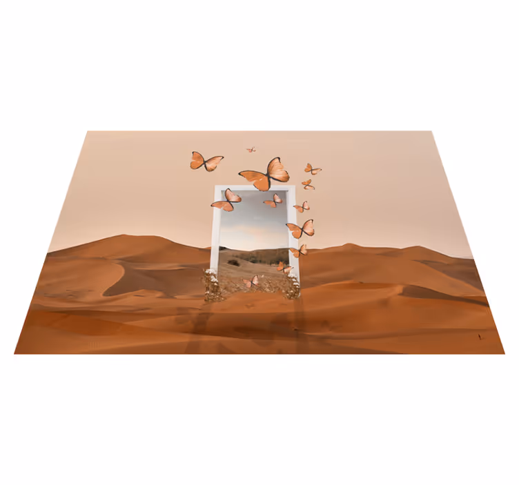 Spisebrikke original sommerfugler i ramme - Tenstickers