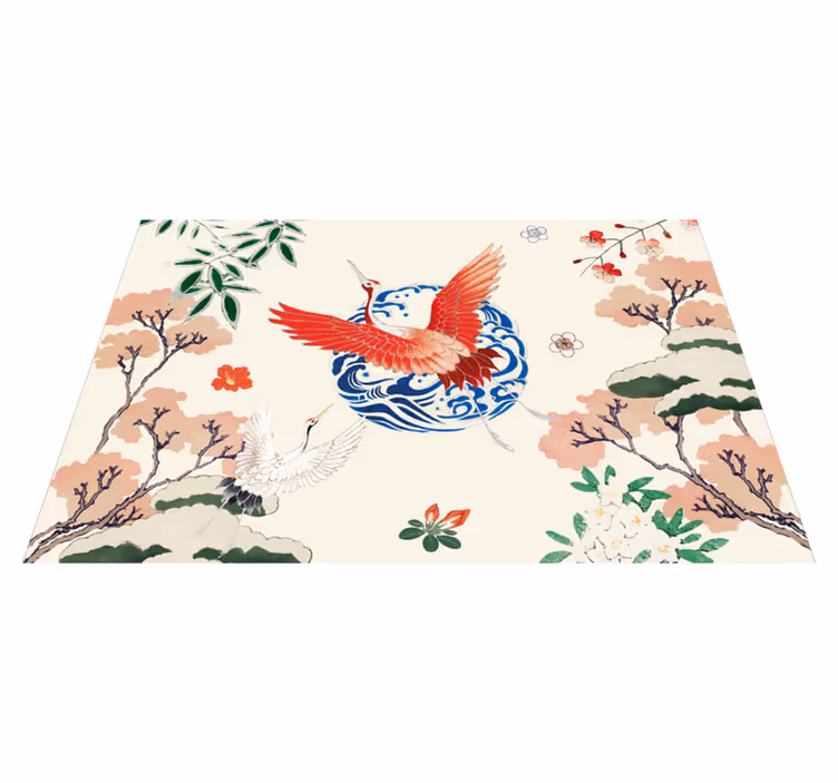 Elegant hegrer motiv spisebrikke original - Tenstickers
