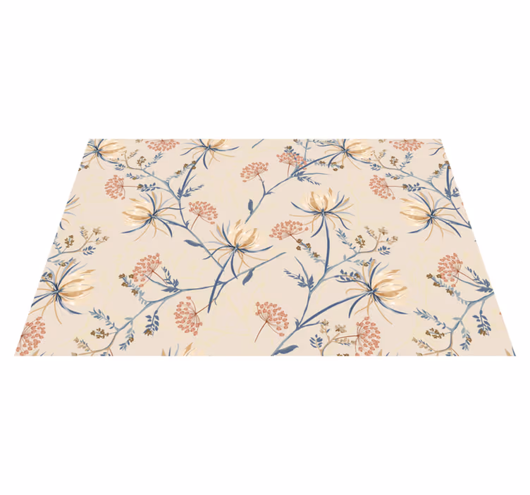 Spisebrikke tekstur med blomster mønster - Tenstickers