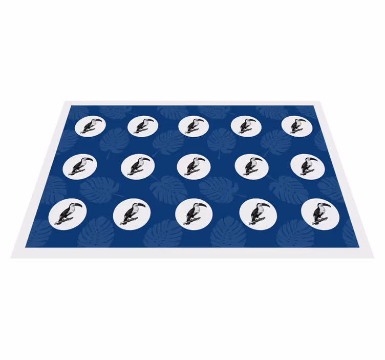 Spisebrikke original tropisk fuglemønster - Tenstickers
