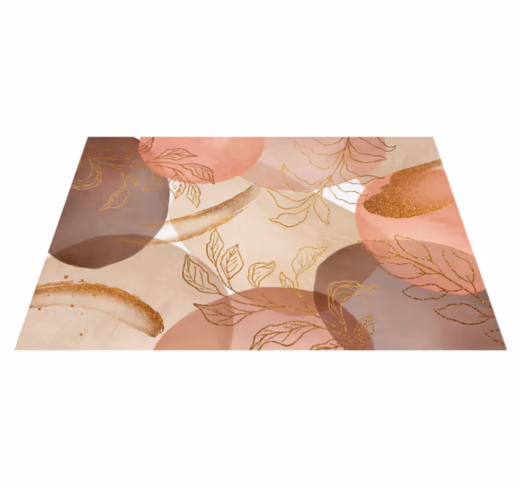 Spisebrikke tekstur med elegante bladmotiver - Tenstickers