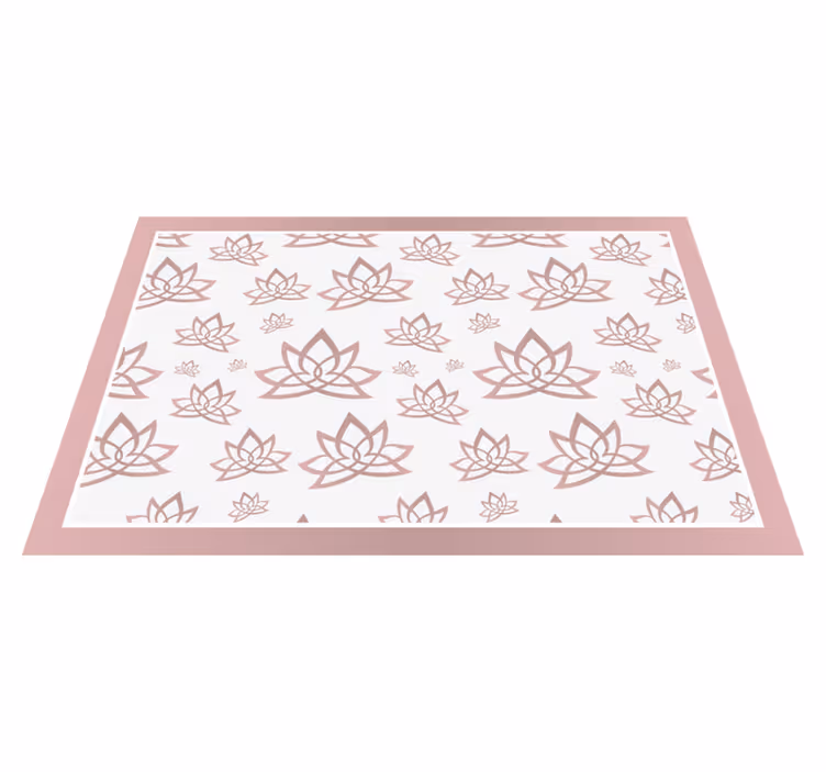 Spisebrikke tekstur elegant lotusmønster - Tenstickers