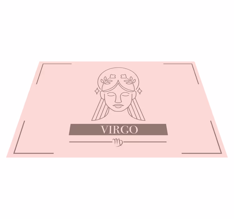 Jomfru rosa stjernetegn design spisebrikke hus - Tenstickers