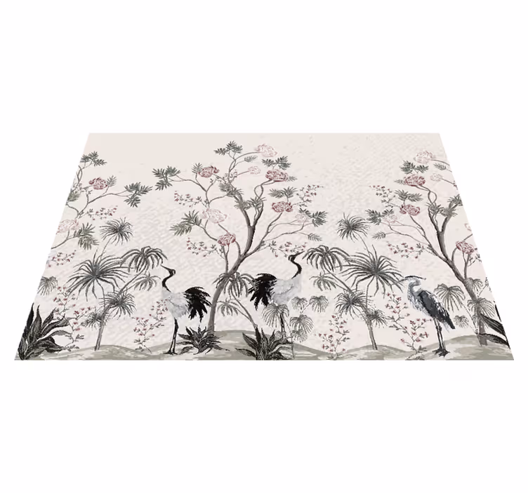 Cranes among blossoms spisebrikke spedbarn - Tenstickers