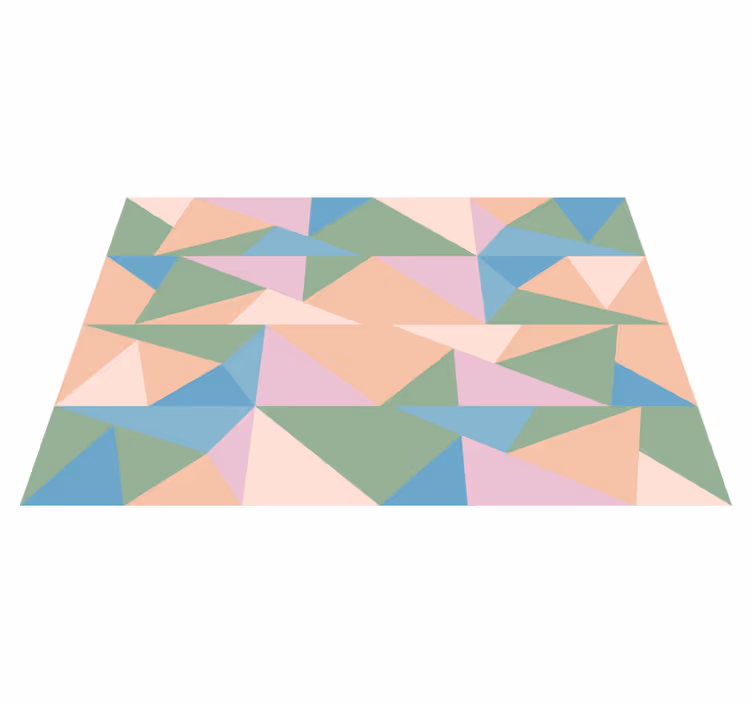 Spisebrikke moderne geometriske pastellmotiver - Tenstickers