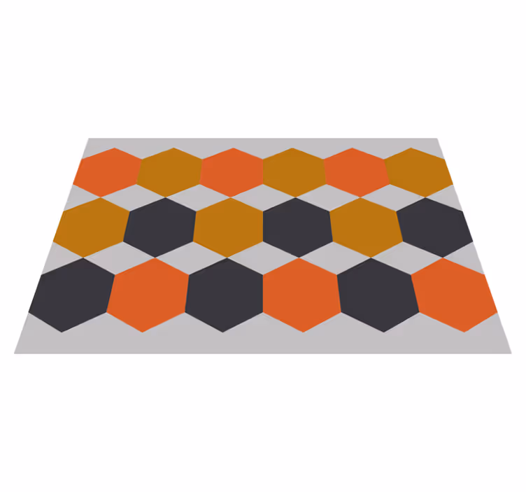 Spisebrikke moderne med hexagonmønster - Tenstickers