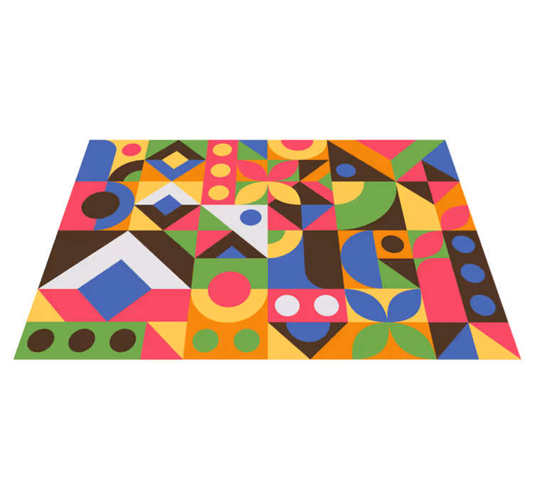 Spisebrikke moderne livlig geometrisk komposisjon - Tenstickers