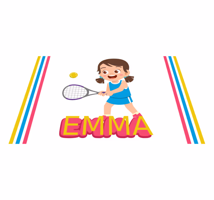 Glad tennis spiller spisebrikke spedbarn - Tenstickers