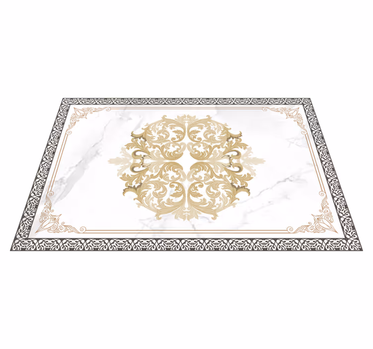Barokk hvit marmor spisebrikke elegant - Tenstickers