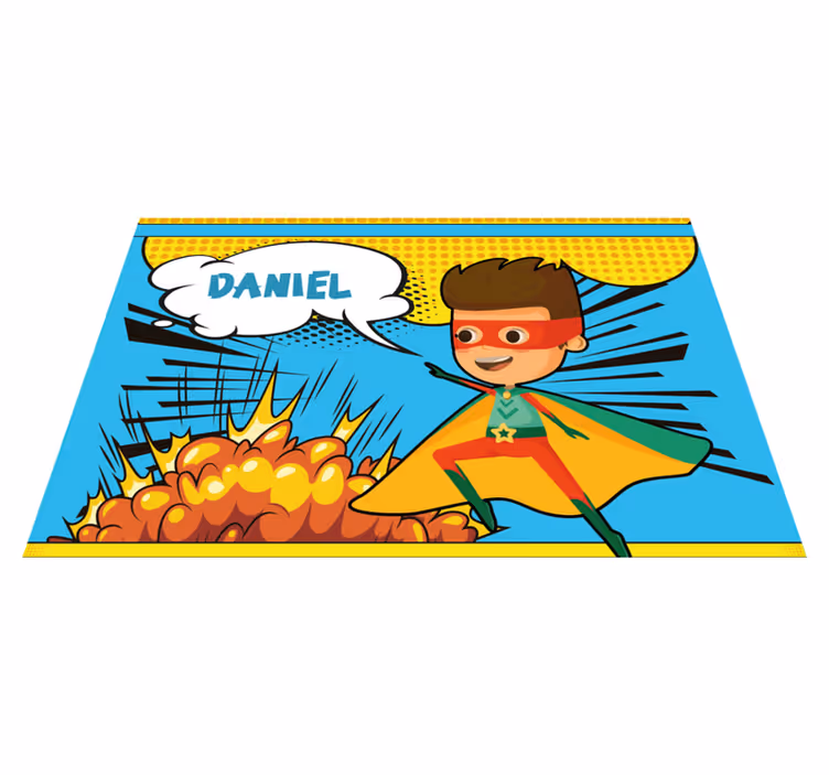 Komisk superhelt egne navn spisebrikke - Tenstickers