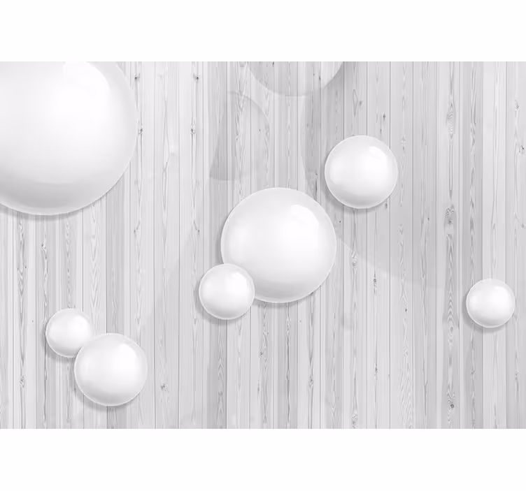 3d sfærer fototapet - Tenstickers