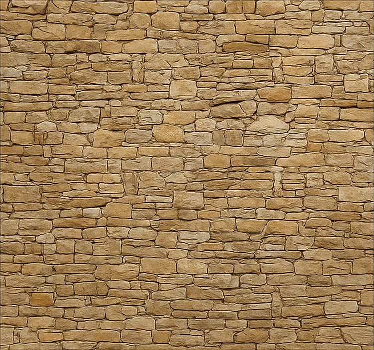Beige steinvegg fototapet stue - Tenstickers