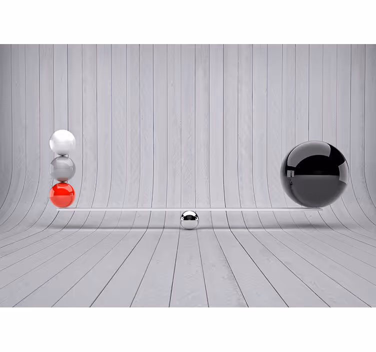 Minimalistisk interiørstil fototapet 3d - Tenstickers