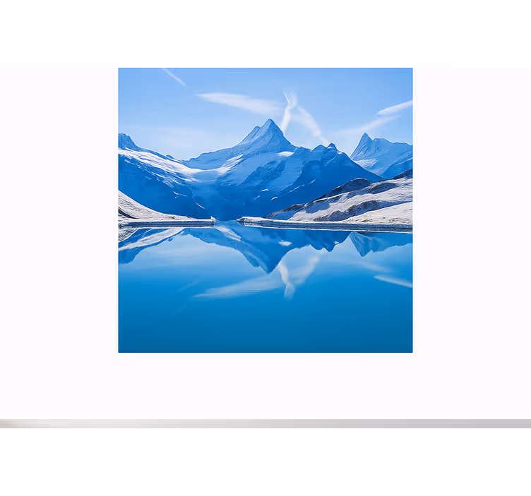 Bachalpsee-refleksjoner fototapet fjell - Tenstickers