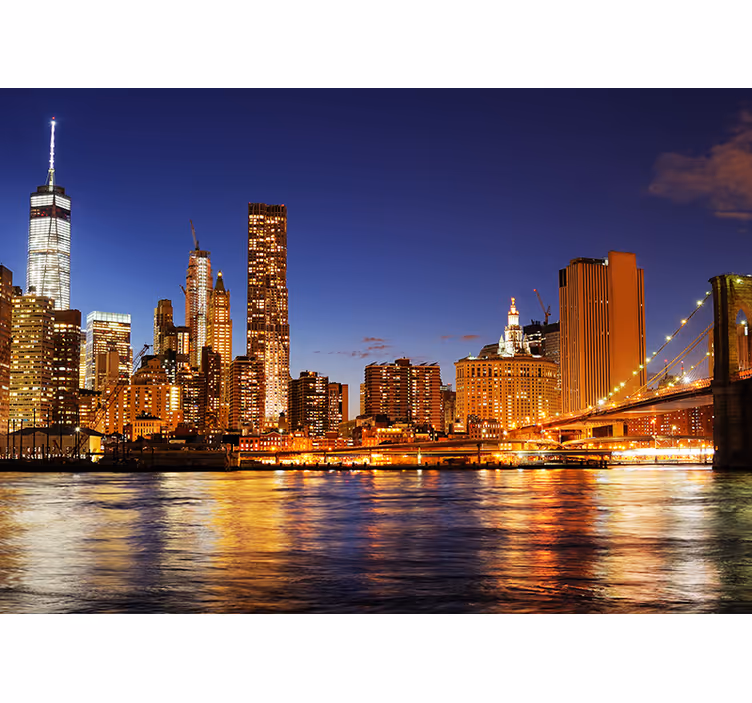New york manhattan ved daggry fototapet - Tenstickers