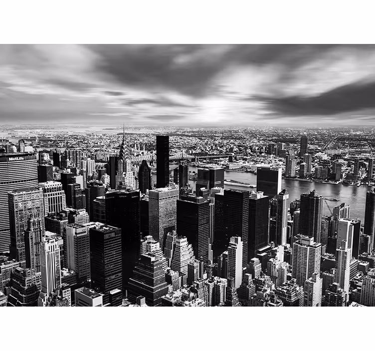 Urban skyline panorama fototapet New York - Tenstickers