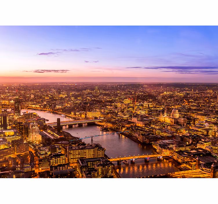 London skyline byfototapet - Tenstickers