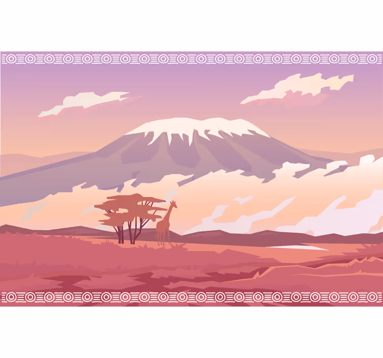 Fototapet afrika kilimanjaro - Tenstickers