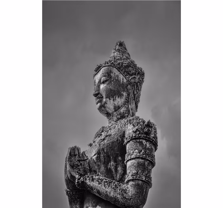 Fototapet buddha med buddha gris motiv - Tenstickers