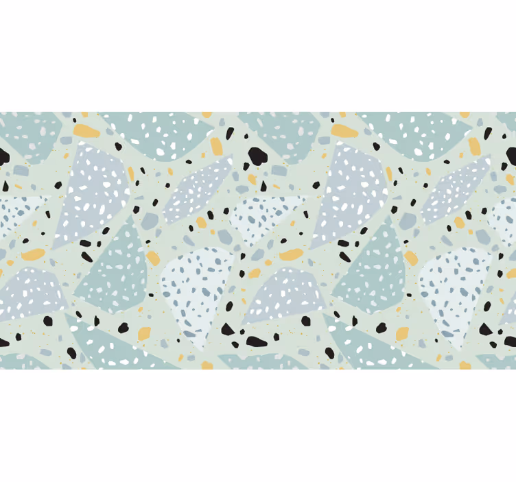 Fototapet bad geometrisk terrazzo - Tenstickers