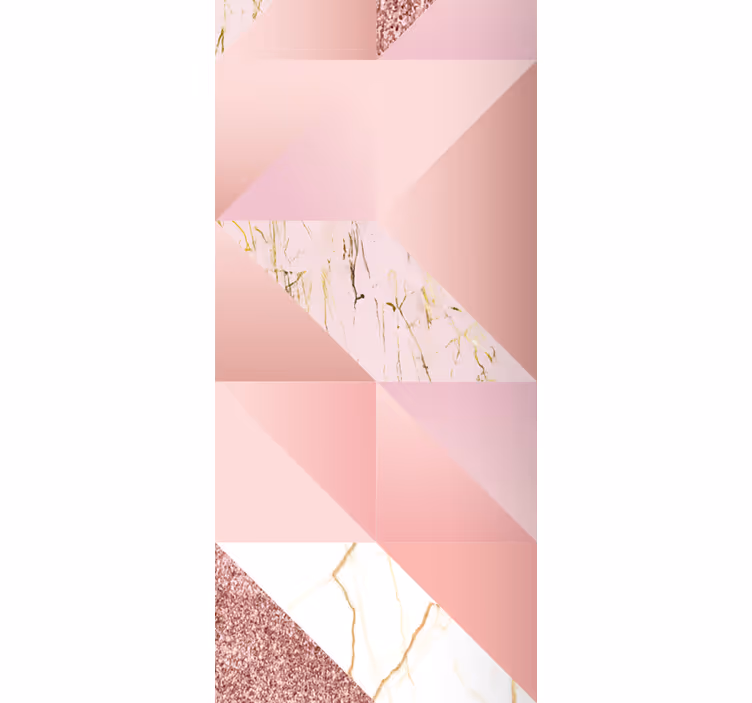 Fototapet bad i rosa gylden marmor - Tenstickers
