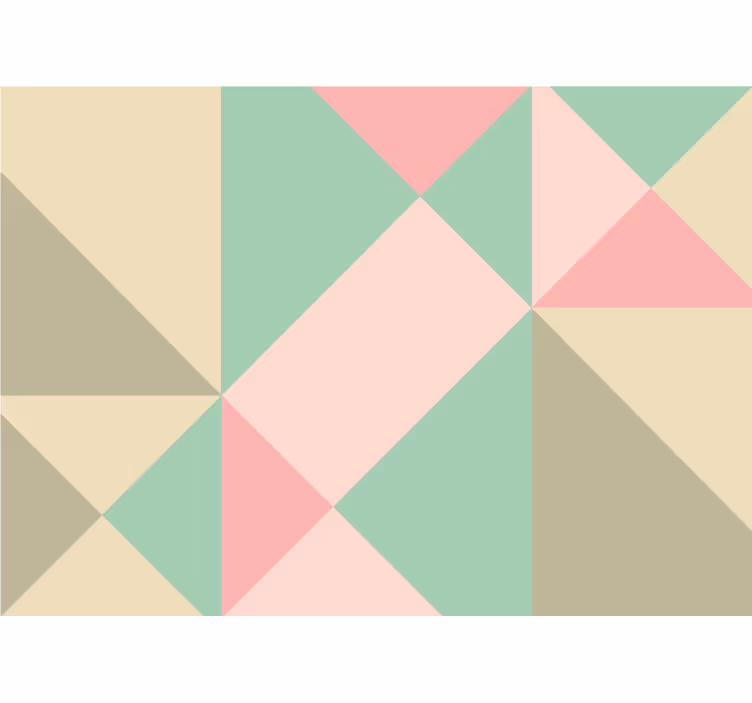 Fototapet kjøkken geometrisk med myke toner - Tenstickers