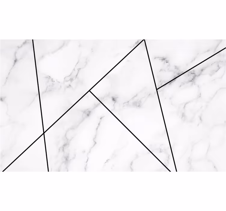 Fototapet kjøkken hvit elegant marmor - Tenstickers