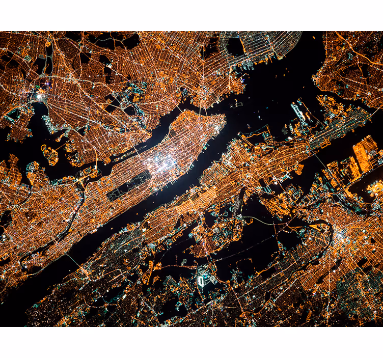 Manhattan ovenfra new york fototapet - Tenstickers