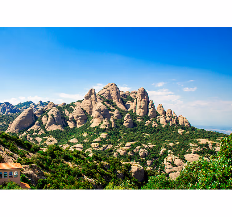 Barcelona montserrat fjellfototapet - Tenstickers
