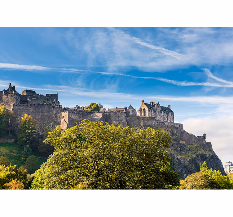 Edinburgh castle fototapet - Tenstickers