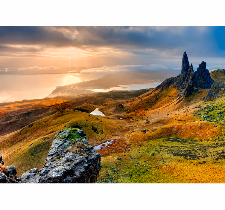øya skye natur natur fototapet - Tenstickers