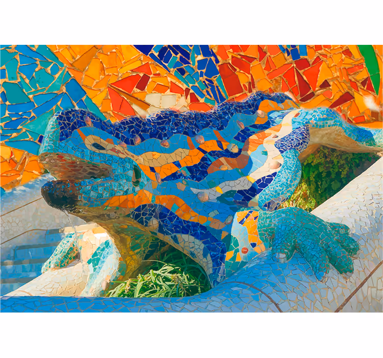 Parc güell fototapet - Tenstickers