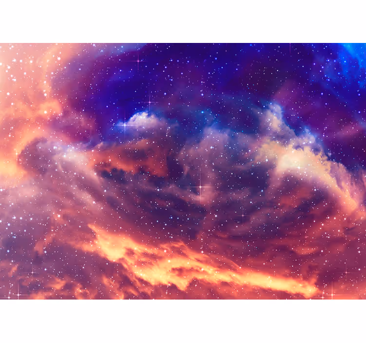 3d natt himmel foto fototapet - Tenstickers
