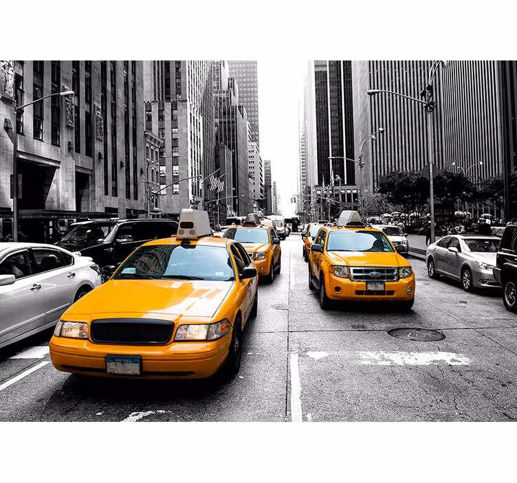 New york taxi new york fototapet - Tenstickers