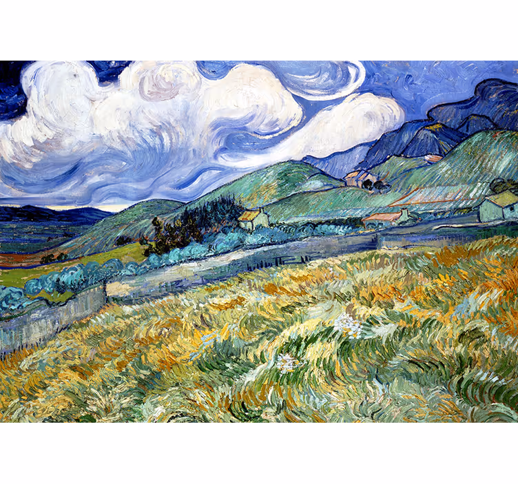 Kunstnerisk van gogh iris klassisk fototapet - Tenstickers
