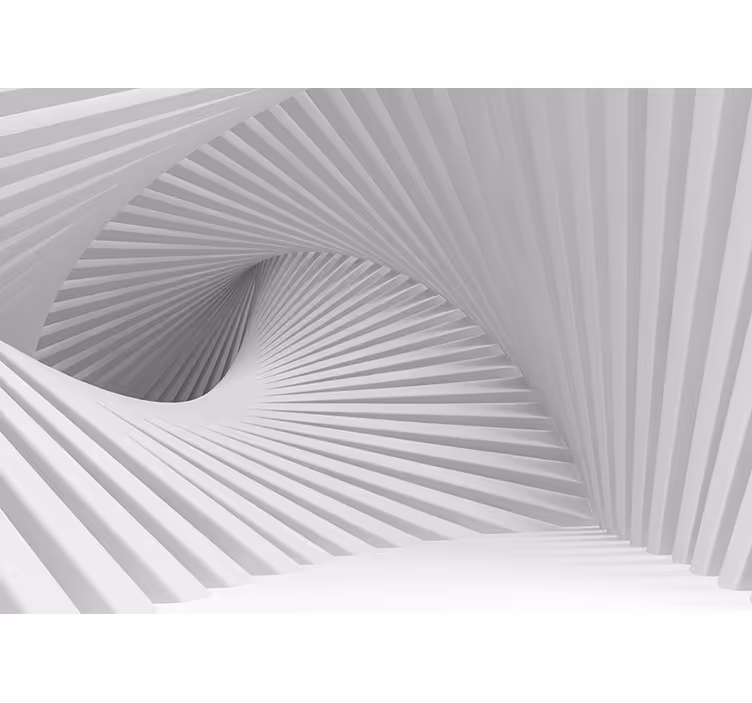 Bølger av trapper 3d fototapet - Tenstickers