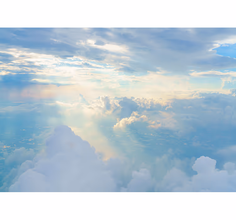 Strålende himmel fototapet - Tenstickers