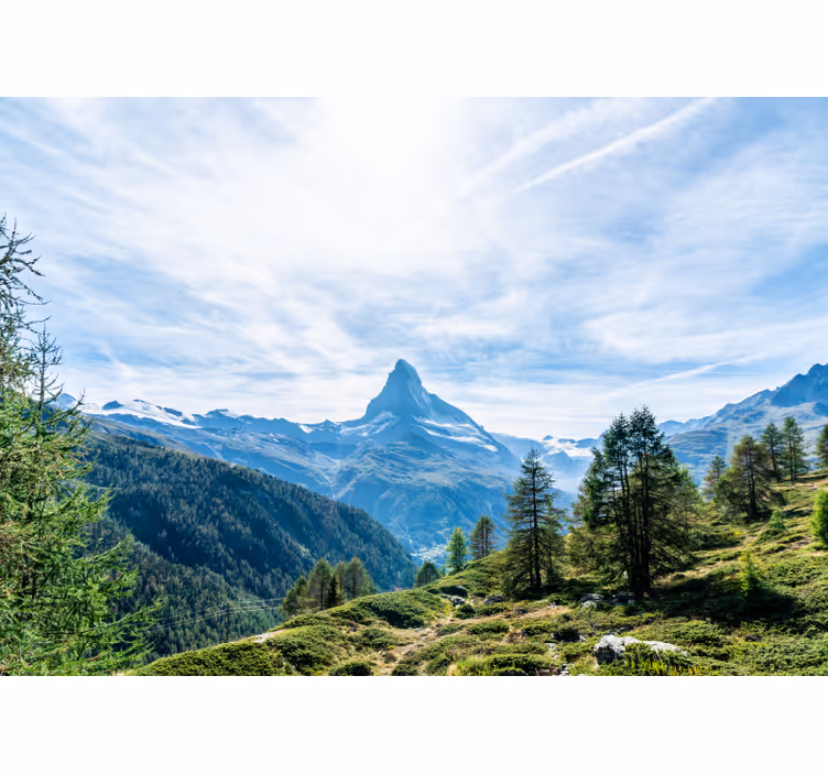 Fototapet fjell majestisk fjelltoppen - Tenstickers