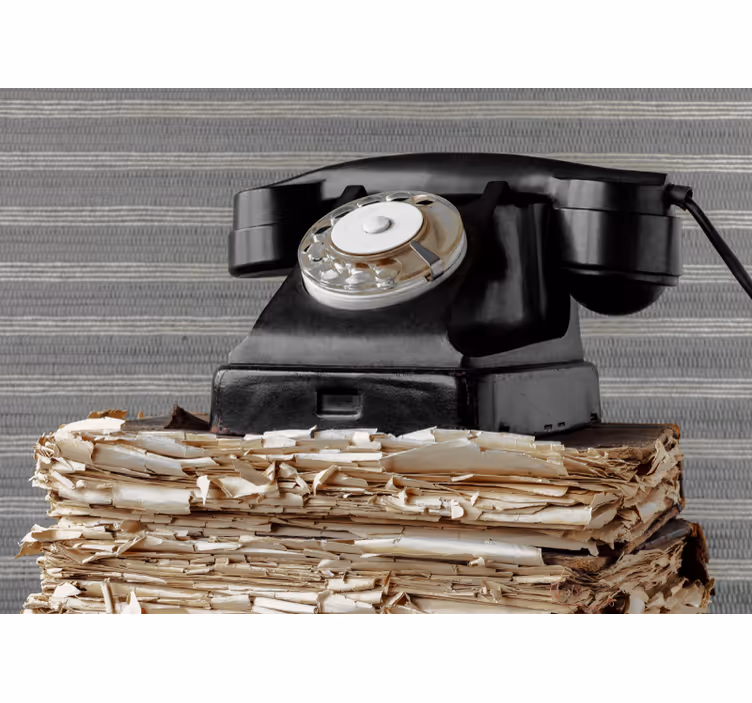 Fototapet kjøretøy vintage telefon klassisk - Tenstickers