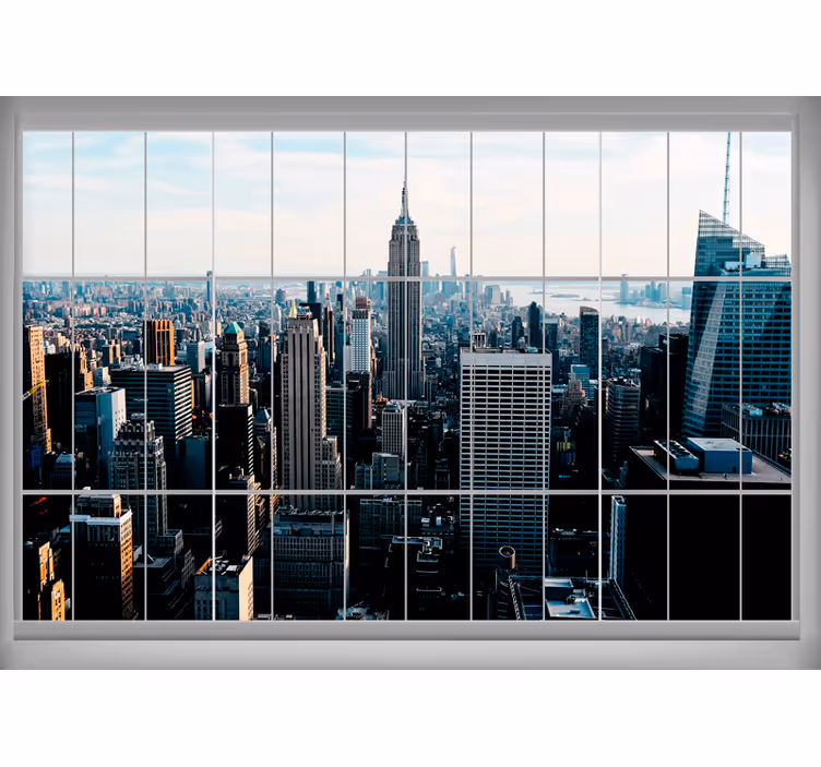 Vindu på new york new york fototapet - Tenstickers