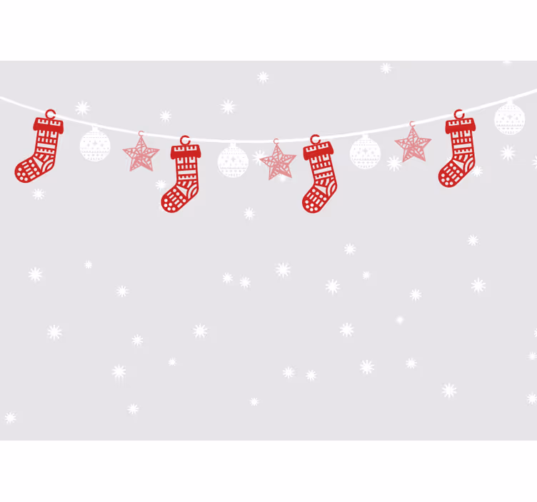 Festlige strømpebukser jul fototapet - Tenstickers