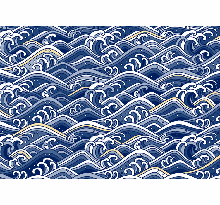 Fototapet sjø bølgene fra havet - Tenstickers