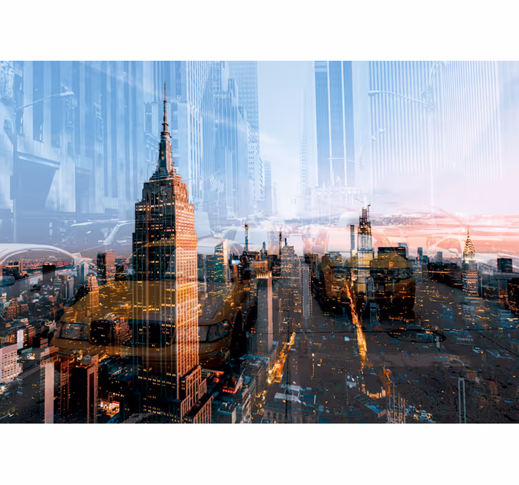New york building view fototapet - Tenstickers