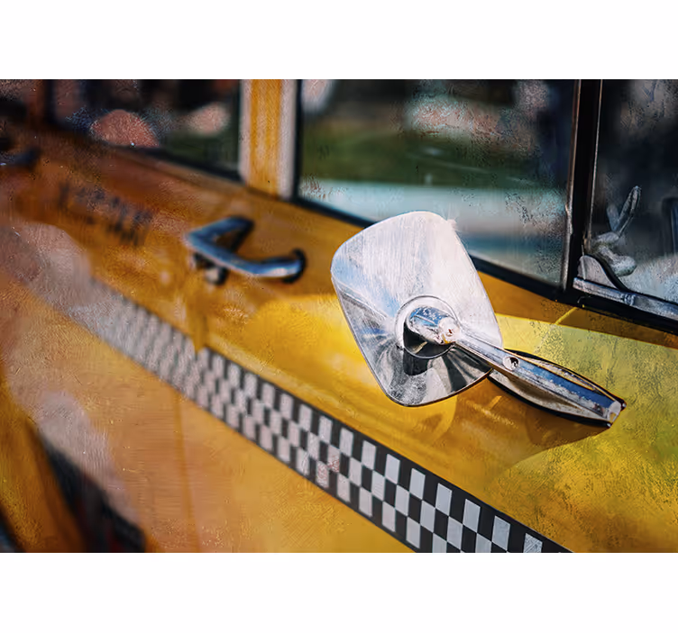 Fototapet new york ikonisk gul taxi - Tenstickers