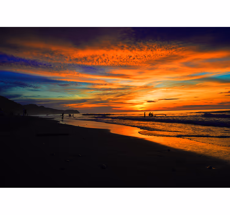Ecuador beach natur sjøfototapet - Tenstickers