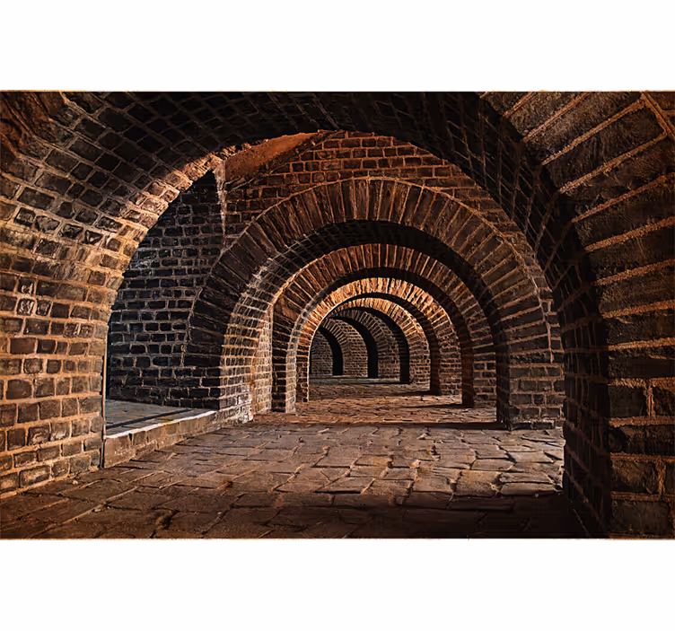 Polertunnel 3d fototapet - Tenstickers